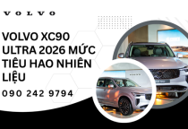 Volvo XC90 Ultra 2026 mức tiêu hao nhiên liệu