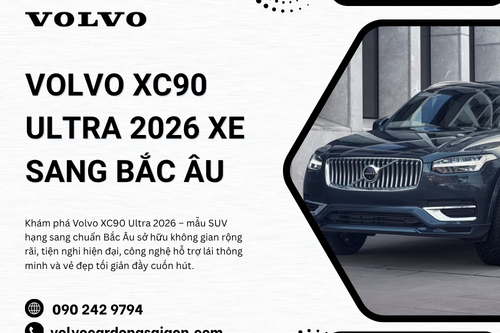 Volvo XC90 Ultra 2026 xe sang Bắc Âu