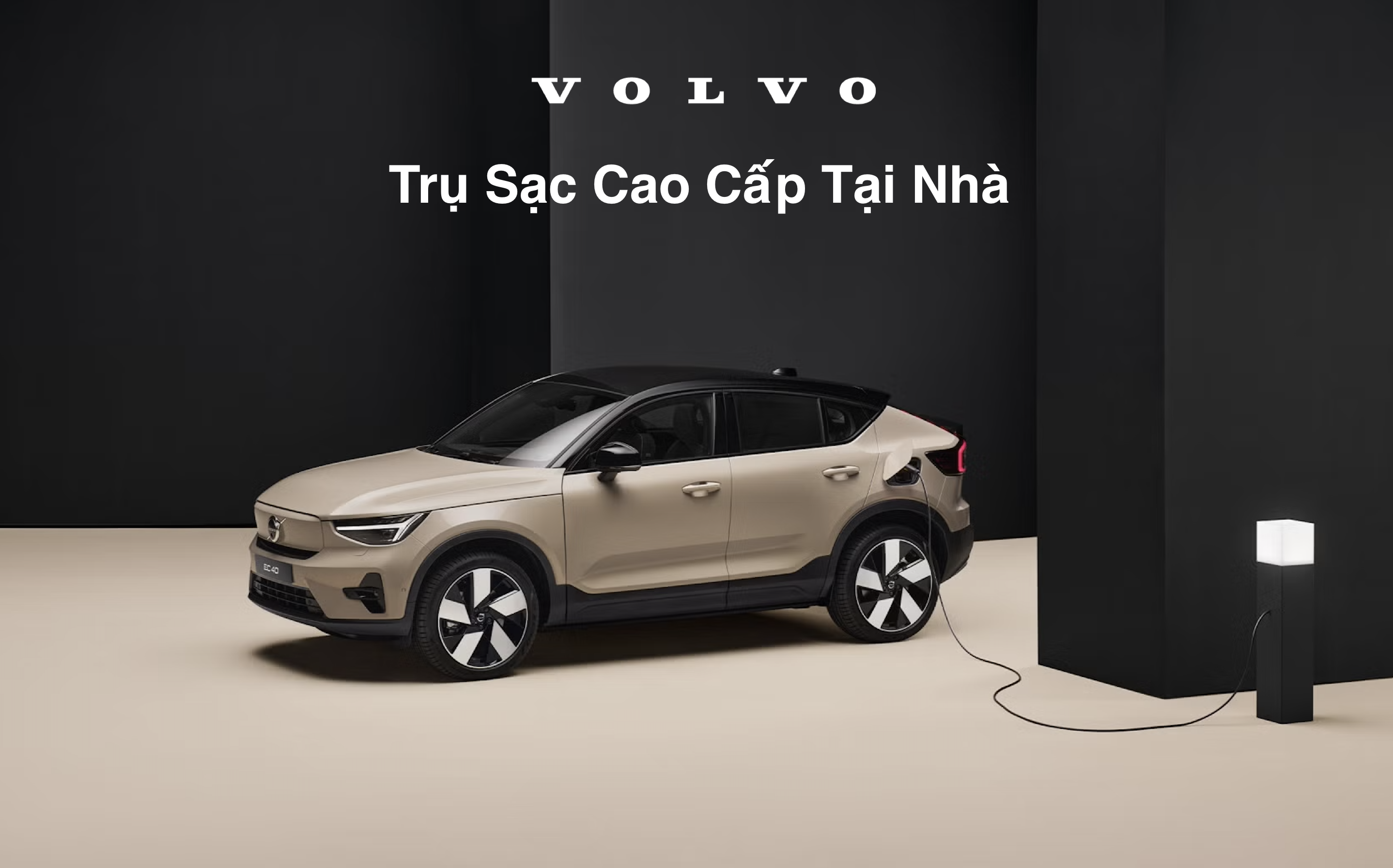 Volvo EC40 Ultra: Khuyến mãi đặc biệt tặng trụ sạc tại nhà