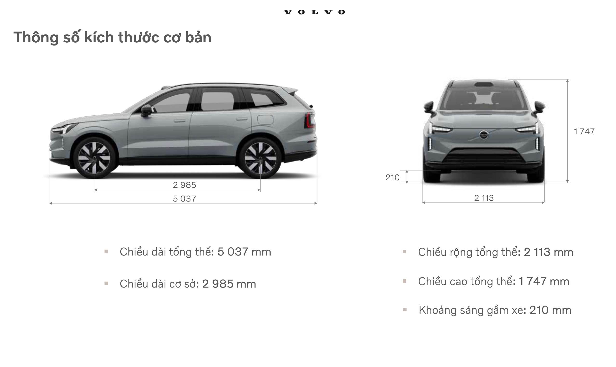 Thông Số Kỹ Thuật Volvo EX90 Ultra