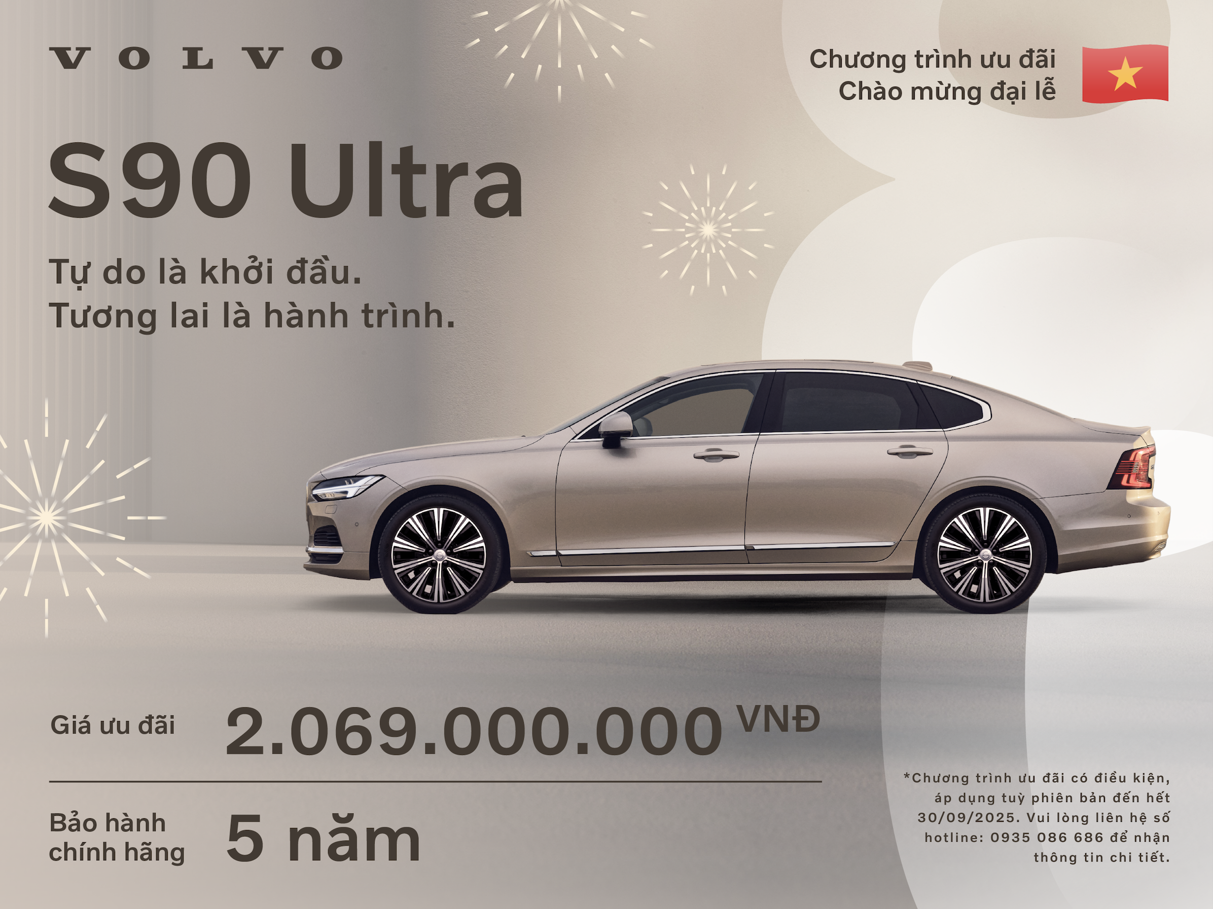 Giá xe Volvo S90 Ultra tháng 9/2025