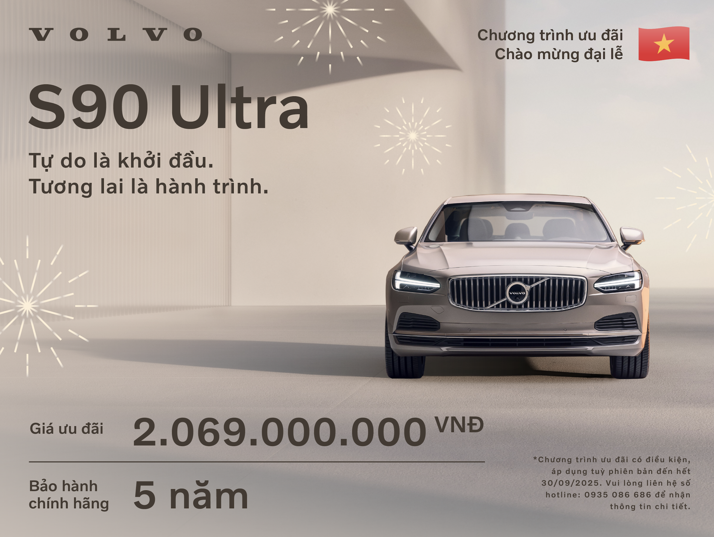 Giá xe Volvo S90 Plug-in Hybrid Ultra tháng 9/2025