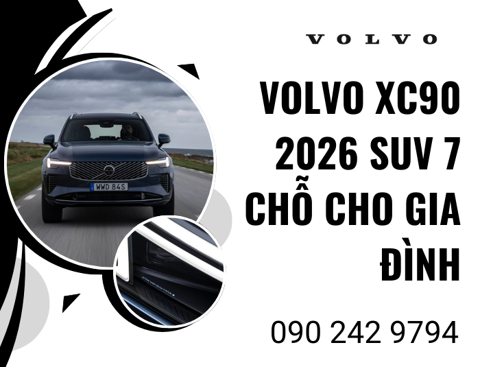 Volvo XC90 2026 SUV 7 Chỗ Cho Gia Đình