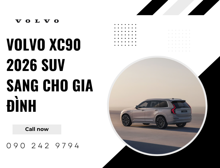 Volvo XC90 2026 SUV Sang Cho Gia Đình
