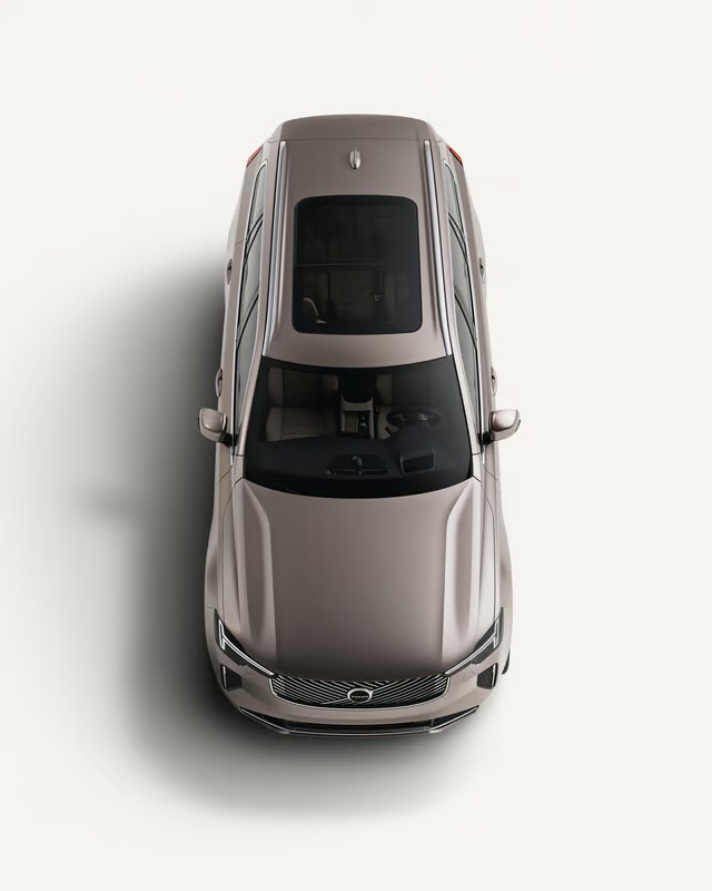 Nội thất khoáng đạt của mẫu Volvo XC90 2026 SUV sang trọng