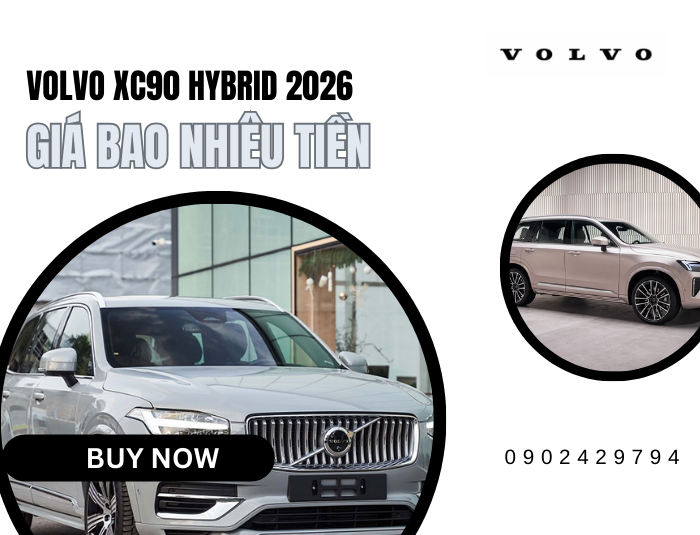 Volvo XC90 Hybrid 2026 giá bao nhiêu tiền