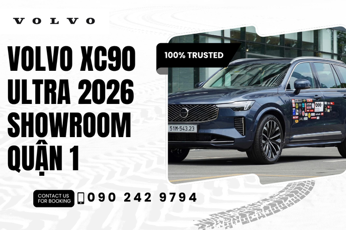 Trải nghiệm đẳng cấp của mẫu xe Volvo XC90 Ultra 2026 showroom Quận 1