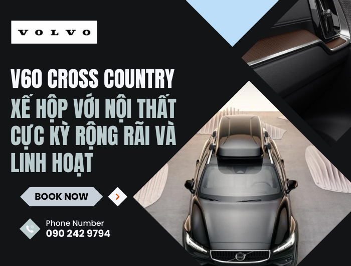 V60 Cross Country – Xế hộp với nội thất cực kỳ rộng rãi và linh hoạt