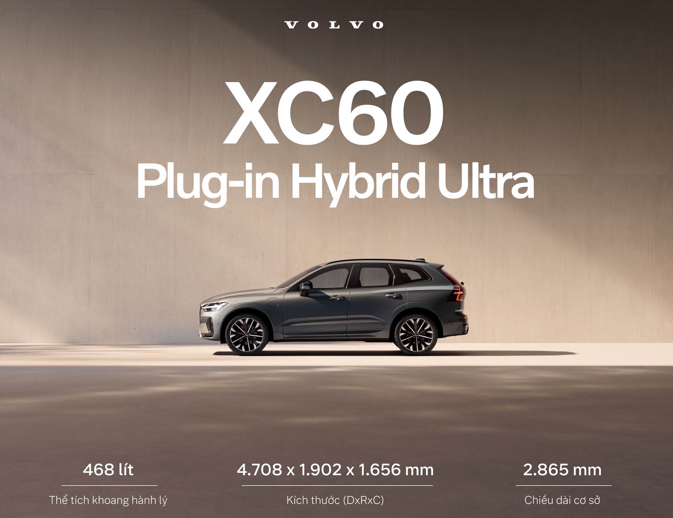 So sánh Volvo XC60 Ultra (B5) và Volvo XC60 Plug-in Hybrid Ultra (T8)