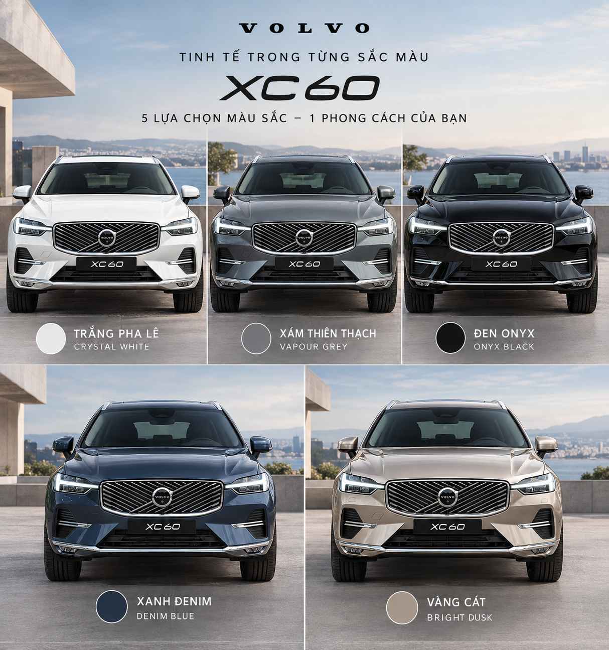 Giải Đáp Chi Tiết: Volvo XC60 Có Mấy Màu