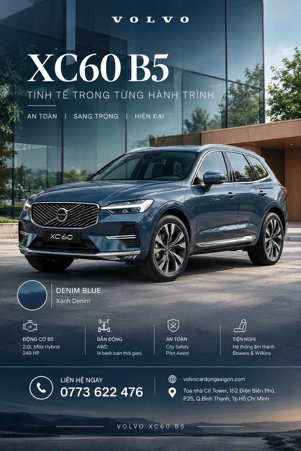 Volvo XC60 màu Denim Blue