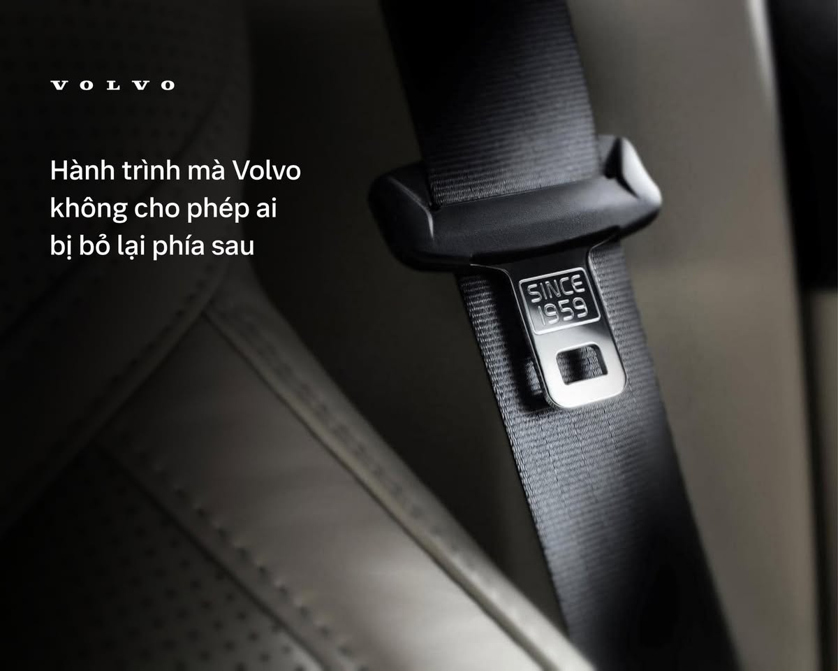 An Toàn Của Thương Hiệu Volvo dây đai an toàn ba điểm trên xe volvo